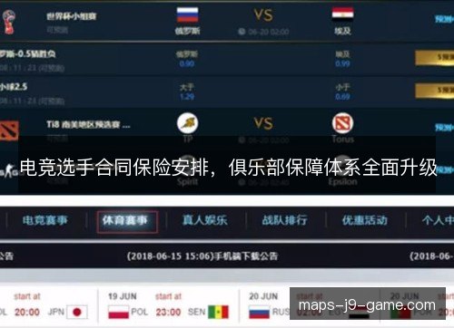 电竞选手合同保险安排，俱乐部保障体系全面升级